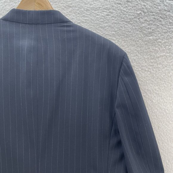 Brooks Brothers Pinstriped Blazer Men's 42S Blue 100% Wool 2 Button USA Vintage - Picture 9 of 11